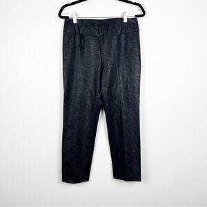 Soft Surroundings Printed Snake Skin‎ Pants Black Sz PM